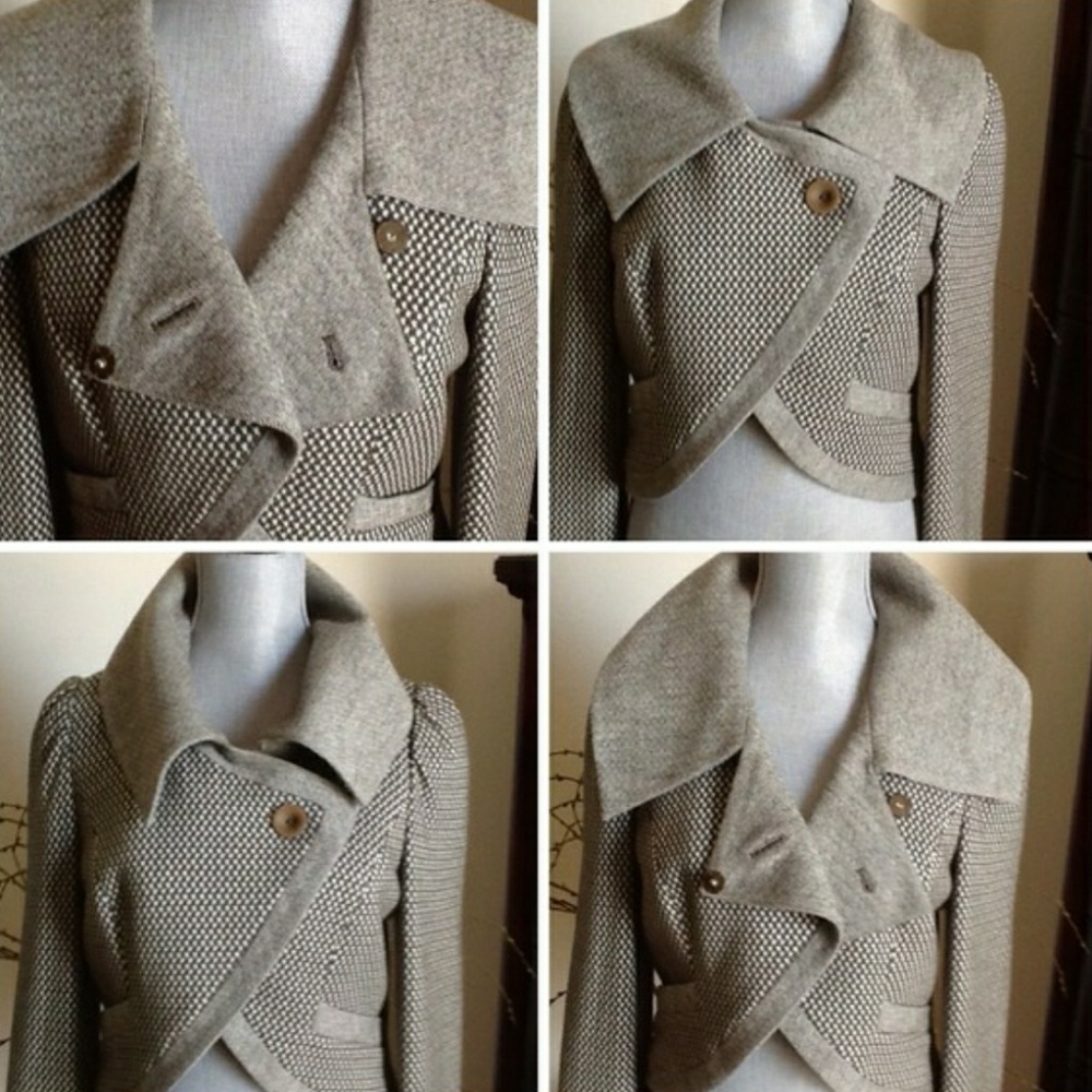 Hinge Olive Green Cropped Blazer